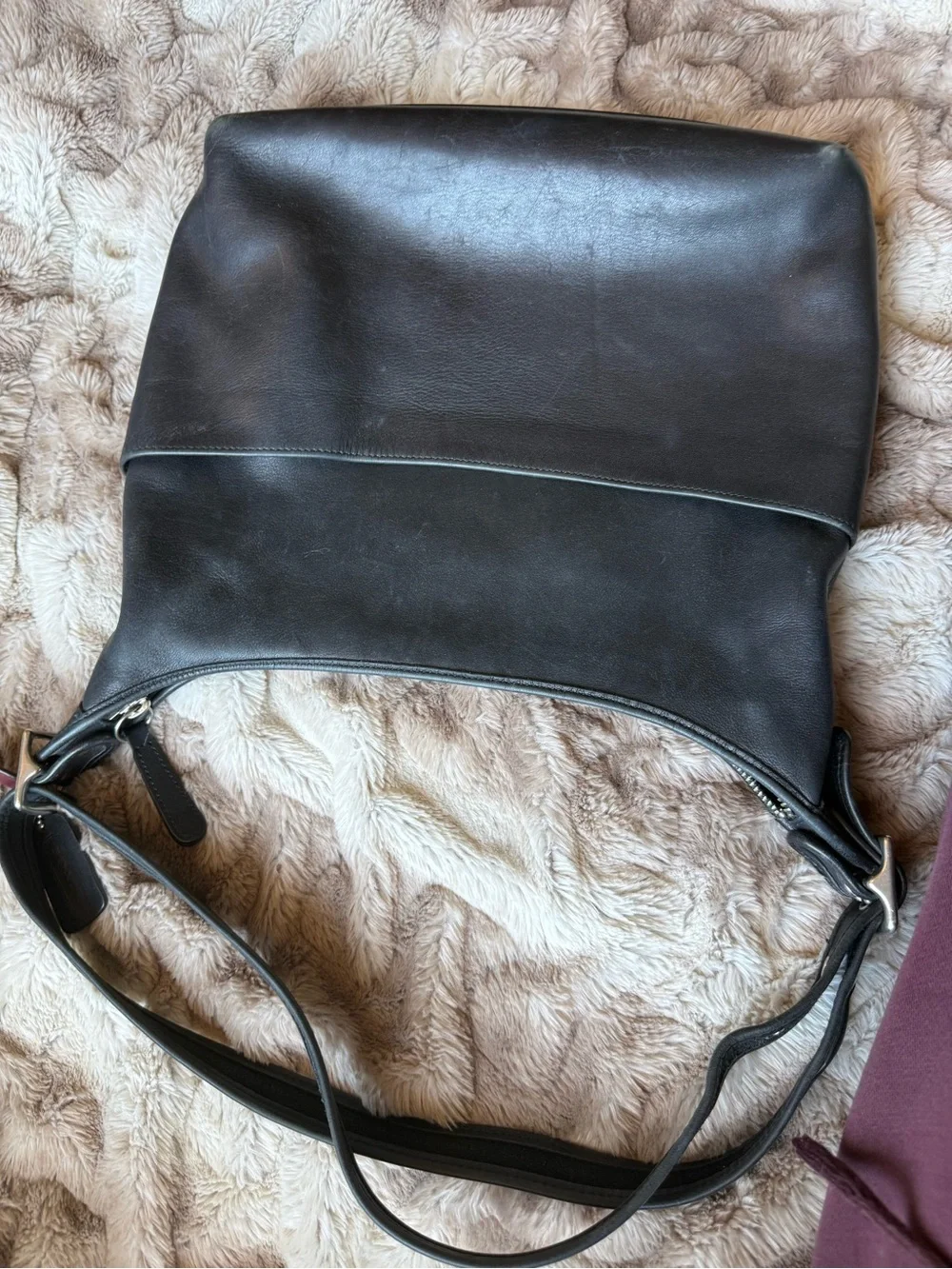 Coach Black Leather Shoulder Bag - Picture 6 of 14